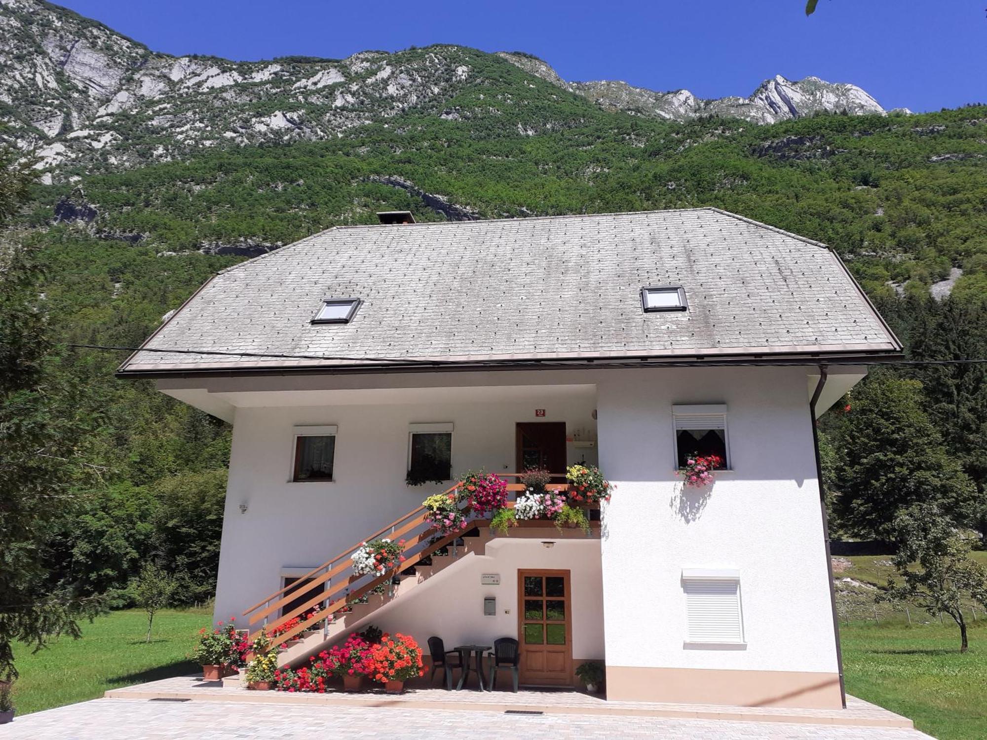 Apartma Pod Rozem Soča Exterior foto